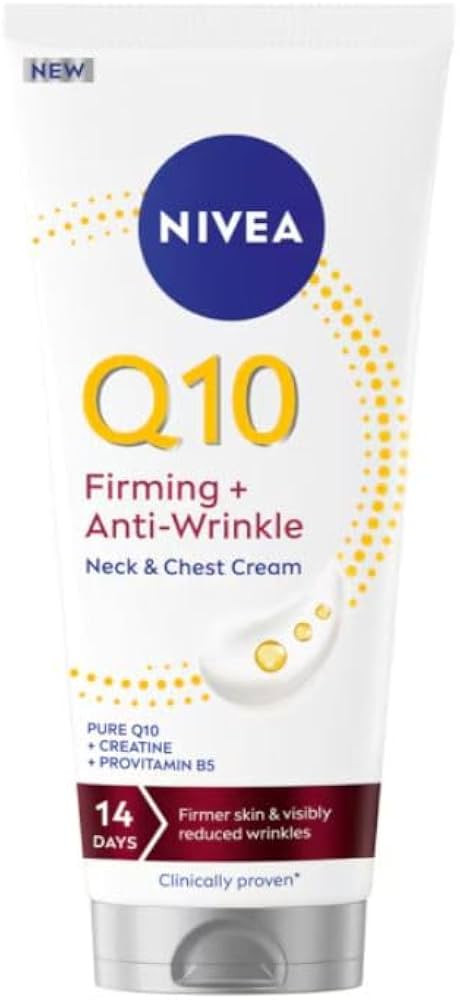 NIVEA Q10 Neck & D\u00e9collet\u00e9 Cream with Coenzyme Q10, Creatine & Provitamin B5, Lightweig... | Amazon (US)