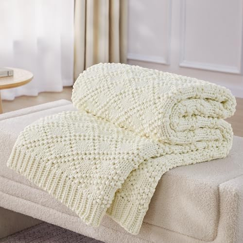 Knitted Weighted Blanket for Adult, Chunky Knit Weighted Throw for Sleep 60"*80" 20lbs, Cooling B... | Amazon (US)