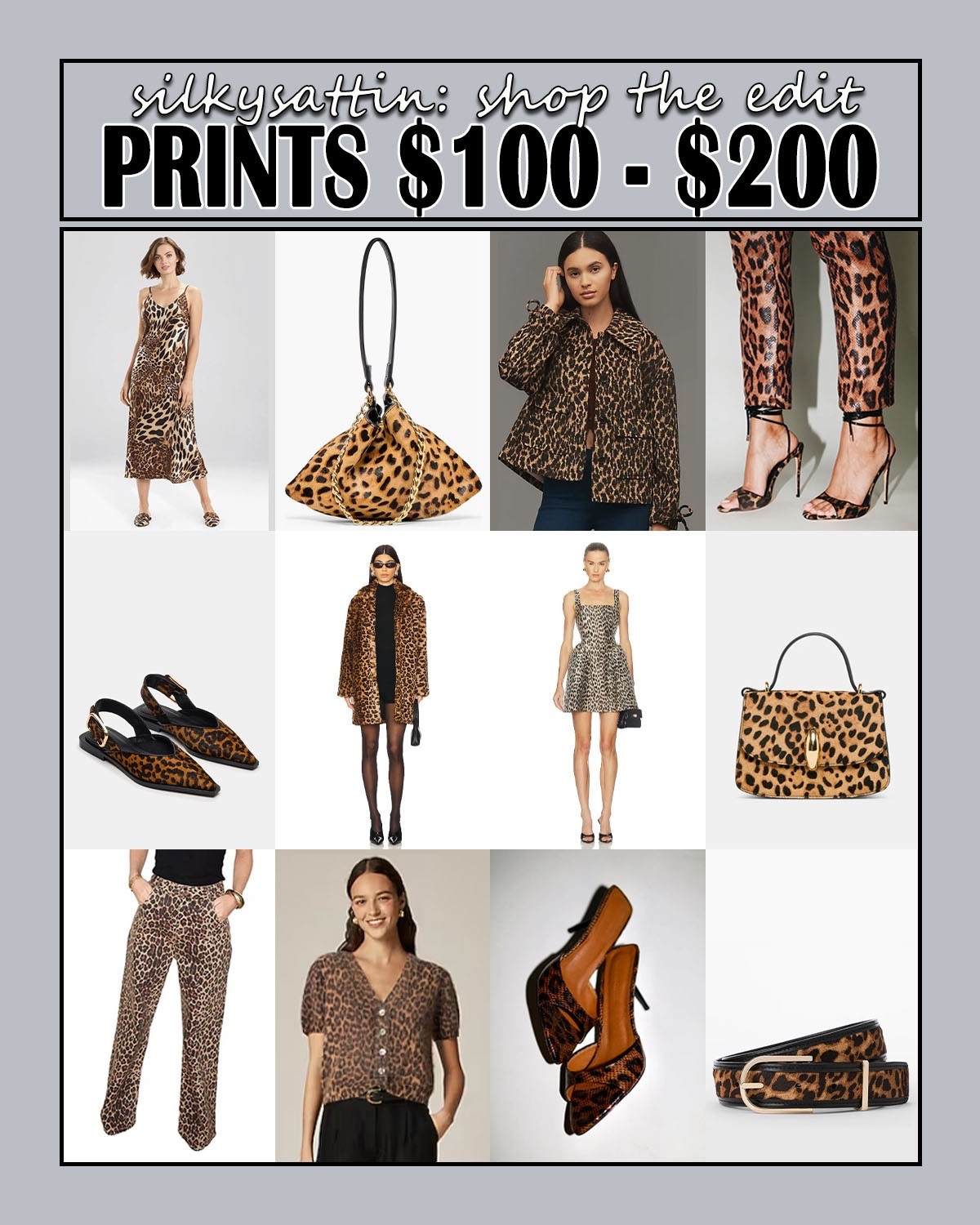 Shop the Edit: Leopard Prints $100-$200

Whoever said prints are considered a neutral color is a winner in my book! It’s one of my favorite subtle ways of taking any outfit to the next level without trying too hard. Shop these leopard print articles that are all within a $100 to $200 budget. I added additional options in “Shop similar products,” all in the same price range. 

Check out my profile for two other leopard print posts: one within a $100 budget and one over a $200 budget. With these three options, you're sure to find something you love. 

..And if that’s not enough, we have similar posts for all of the following prints too: cow, crocodile, snake, and zebra prints! Visit my profile for all things prints.

#faux #cow #croc #crocodile #catprint #leopard #snake #zebra #calfhair #ponyhair #leather #print #pattern 

#LTKItBag #LTKShoeCrush 

#LTKSaleAlert