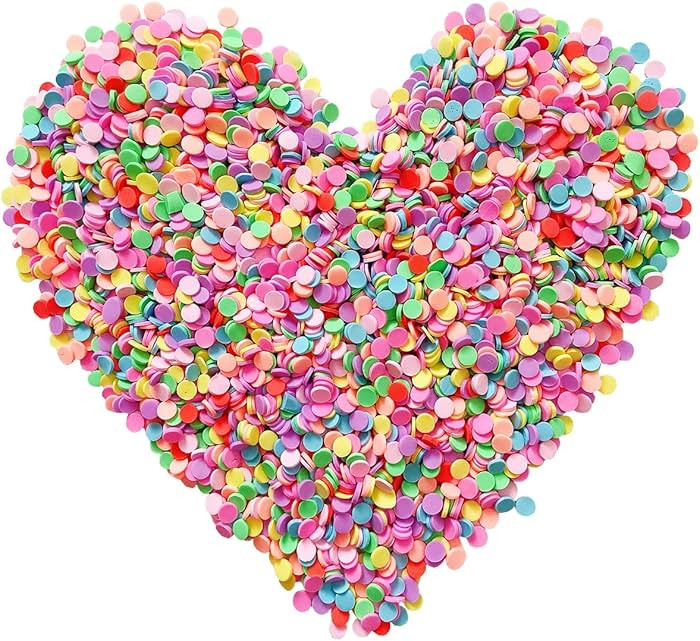 Colorful Fake Sprinkles Clay Sprinkles Fake Candy Sugar Sprinkles for Polymer Slices Nail Art Cho... | Amazon (US)