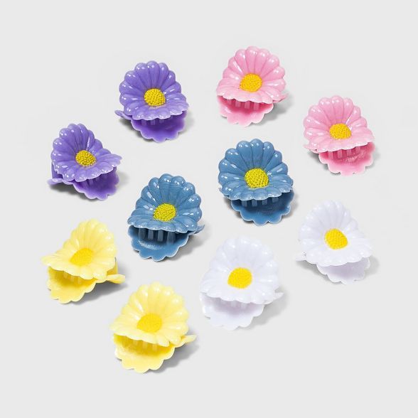 Mini-Daisy Claw Hair Clips Set 10pc - Wild Fable™ | Target