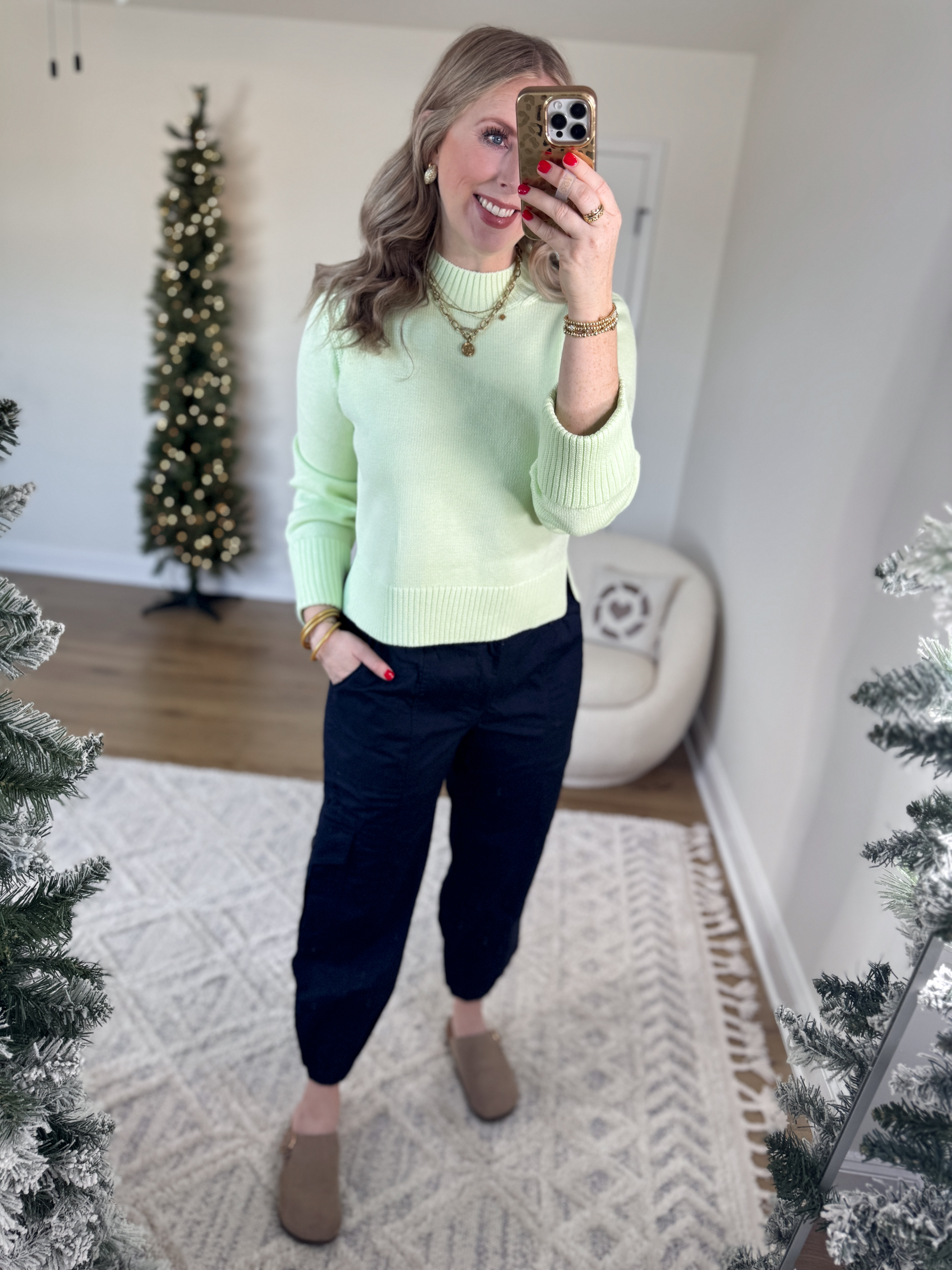 Weekend Walmart Wins try on
Lime green sweater- medium 
Navy cargo joggers- medium 

#LTKFindsUnder50 #LTKSeasonal #LTKStyleTip