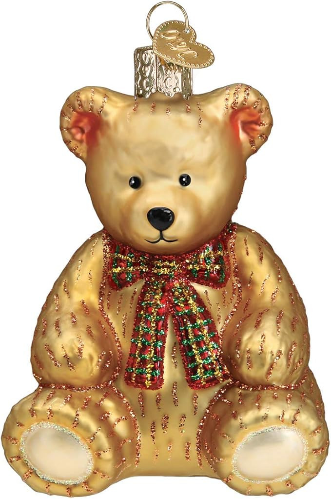 Old World Christmas Teddy Bear 3.5 x 2.75 | Amazon (US)
