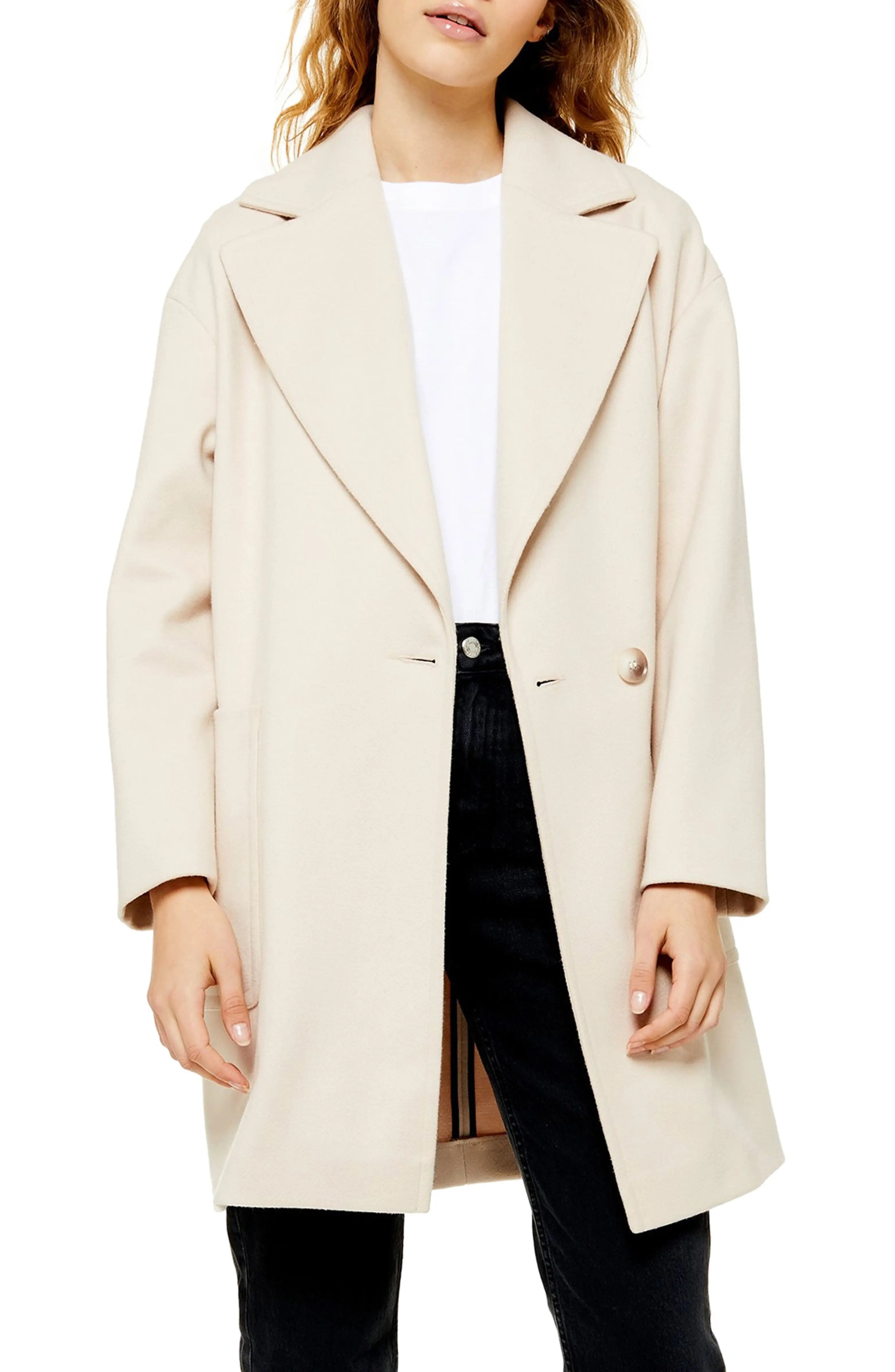 Soft and slouchy, this chilly-day coat is styled with oversized pockets for functional charm. | Nordstrom