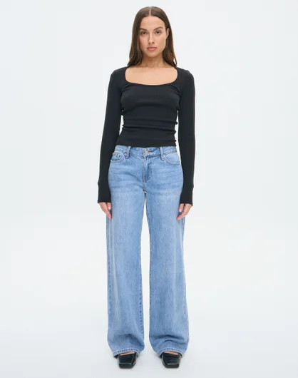 Low Rise Relaxed Straight Leg Jean | Glassons (Australia)