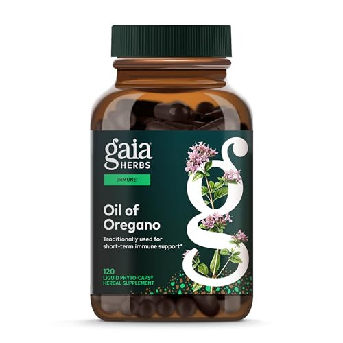 Gaia Herbs Oil of Oregano - Immune & Antioxidant Support Supplement - with Oregano Oil, Carvacrol & Thymol* - 120 Vegan Liquid Phyto-Capsules (60-Day Supply) | Amazon (US)
