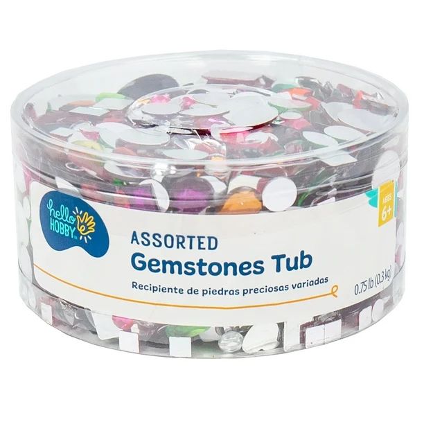 Hello Hobby Assorted Gemstones Tub | Walmart (US)