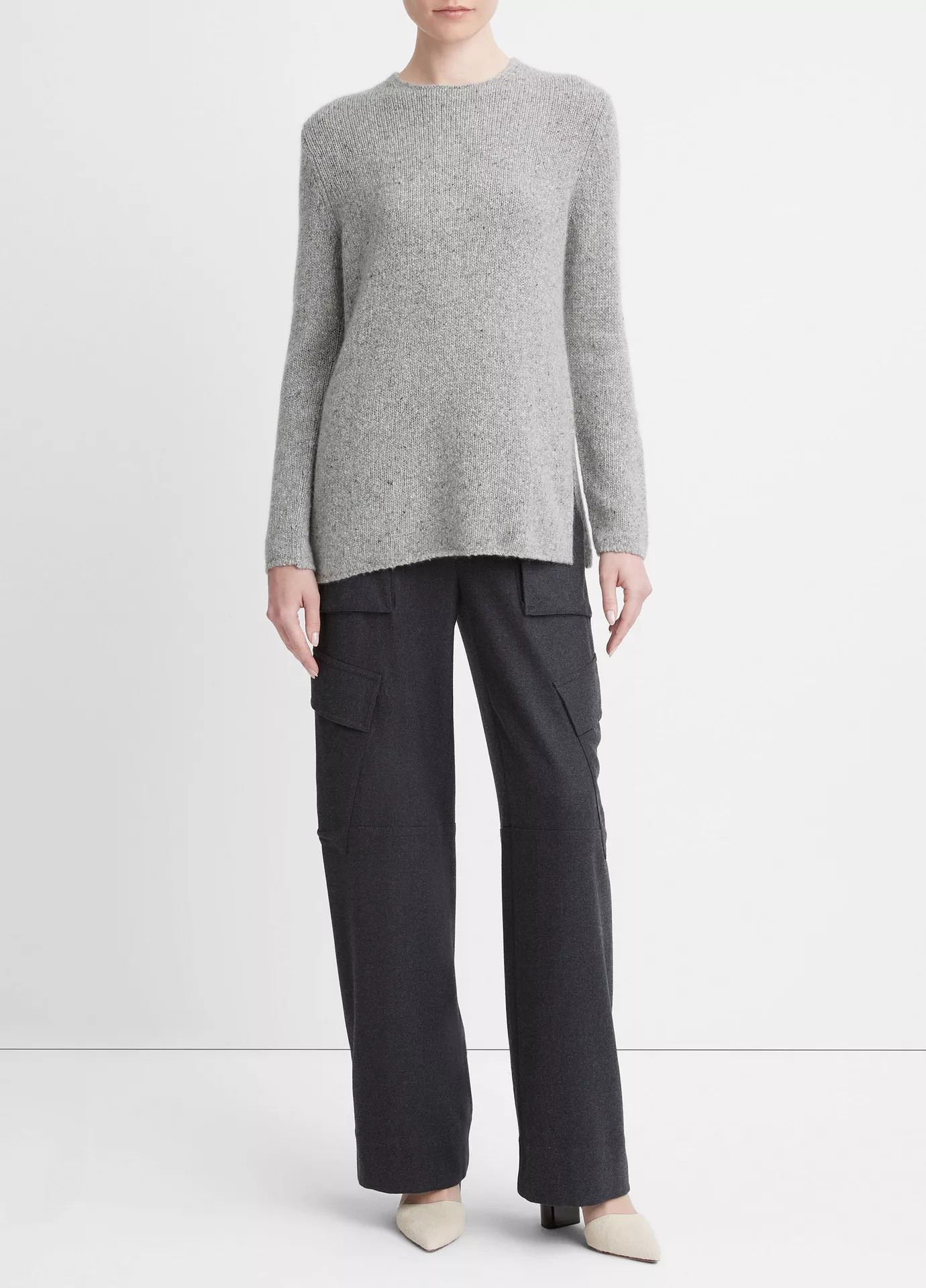 Cashmere Clean-Trim Tunic Sweater | Vince LLC