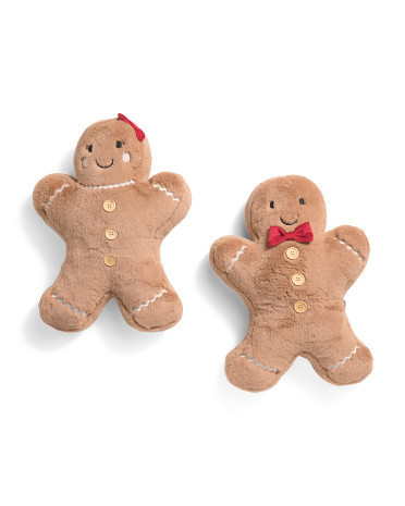 2pk Koda Gingerbread Man And Woman Pillows | TJ Maxx