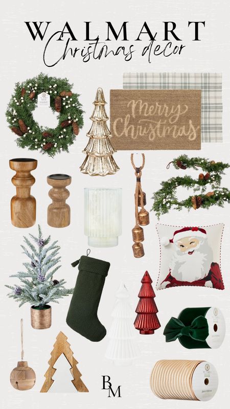Walmart Christmas decor, walmart home decor finds, walmart holiday time, walmart my Texas home, santa throw pillow, christmas wreath, gold Christmas decor, white Christmas tree decor, green stockings

#LTKhome #LTKHoliday #LTKSeasonal