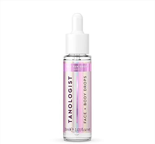 Tanologist Face and Body Drops, Light - Illuminating Self Tan Drops, Vegan and Cruelty Free, 1.01 Fl | Amazon (US)