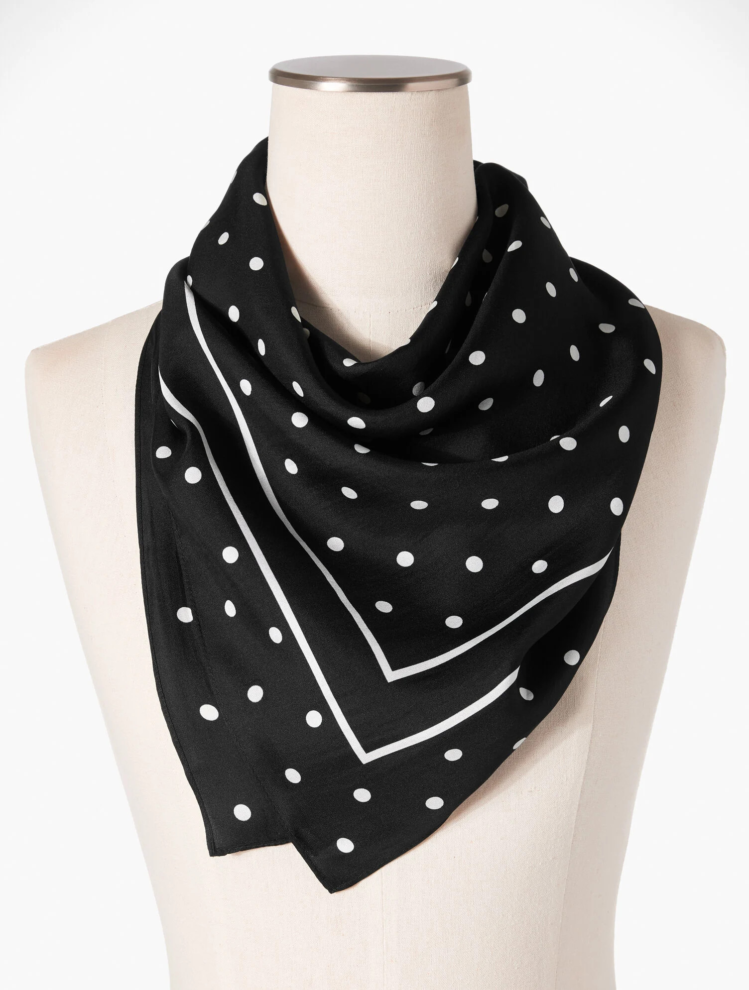 Garden Dot Square Scarf | Talbots