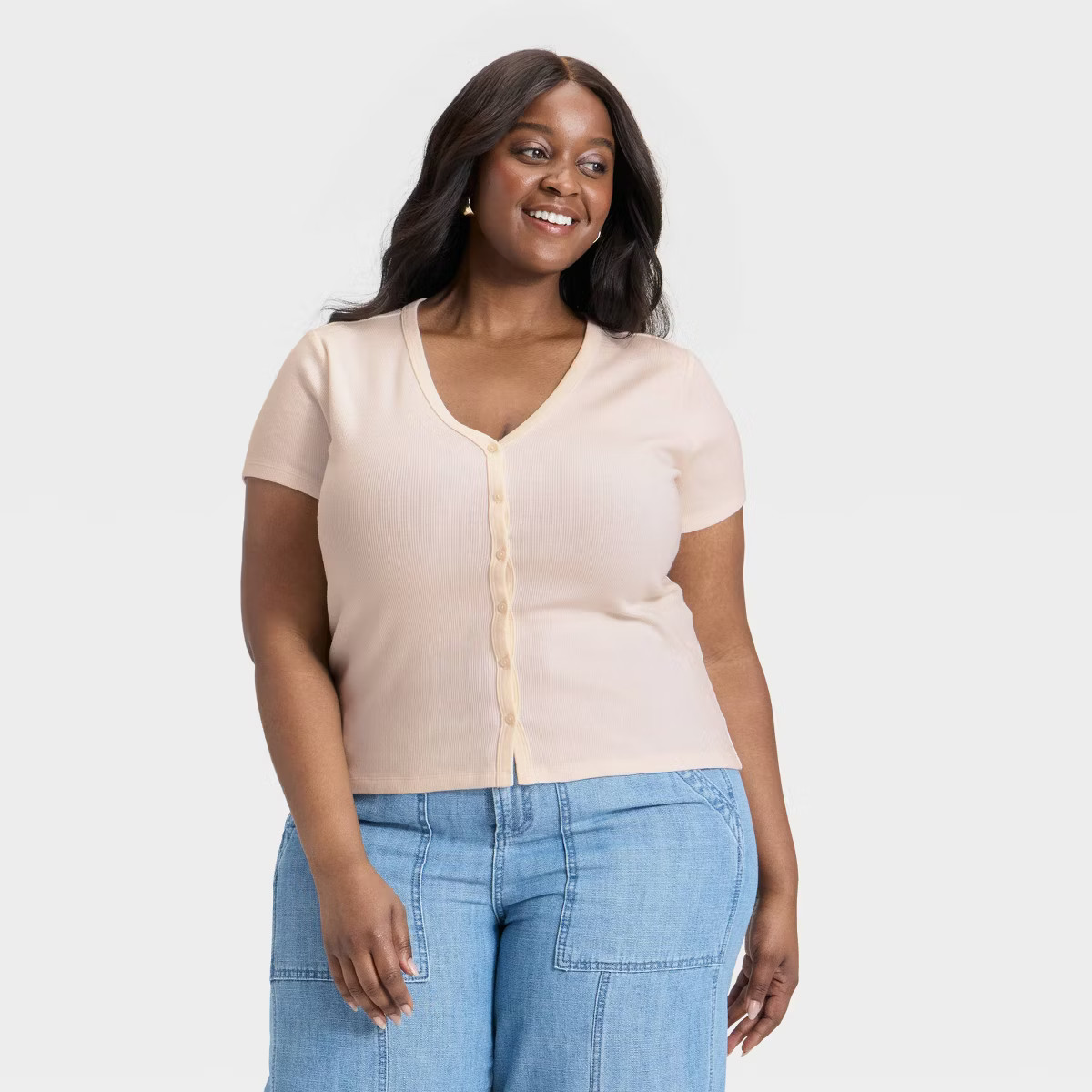 Women's Short Sleeve V-Neck Button-Down Shirt - Universal Thread™ | Target