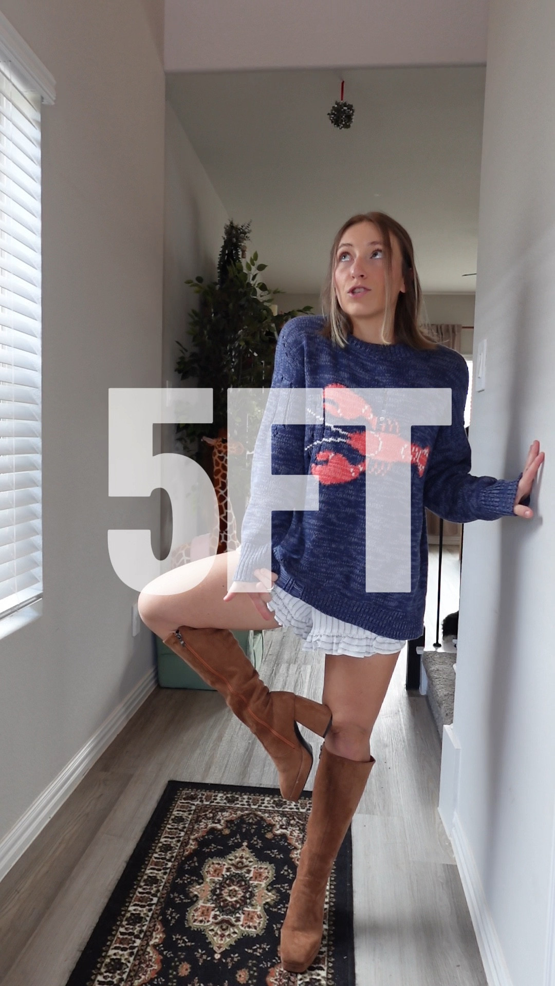 Lobster-ly in love with this look 🦞✨

This is one of those outfits that hits the sweet spot between cute, comfy, and actually wearable for real life. I’m 5ft flat, so finding pieces that don’t overwhelm my frame is everything — and this combo works SO well for petites.

The sweater is intentionally oversized, super soft, and completely non-itchy (major win). It’s the perfect transitional knit when it’s not hot but not freezing either, and it feels like a statement piece without trying too hard.

Paired it with ruffle-hem shorts for a little shape + movement and my go-to tan knee-high boots (aka a short girl’s best friend for extra height).

Perfect for:
• casual brunch
• running errands but still looking put together
• early spring / fall transitions
• cozy but elevated everyday outfits

Details:
• Oversized lobster knit sweater (soft, comfy, no itch)
• White ruffle / frill hem shorts
• Tan suede knee-high boots (petite-friendly height boost)

Everything is linked here for easy shopping 🛒✨

#LTKootd #LTKmomlife