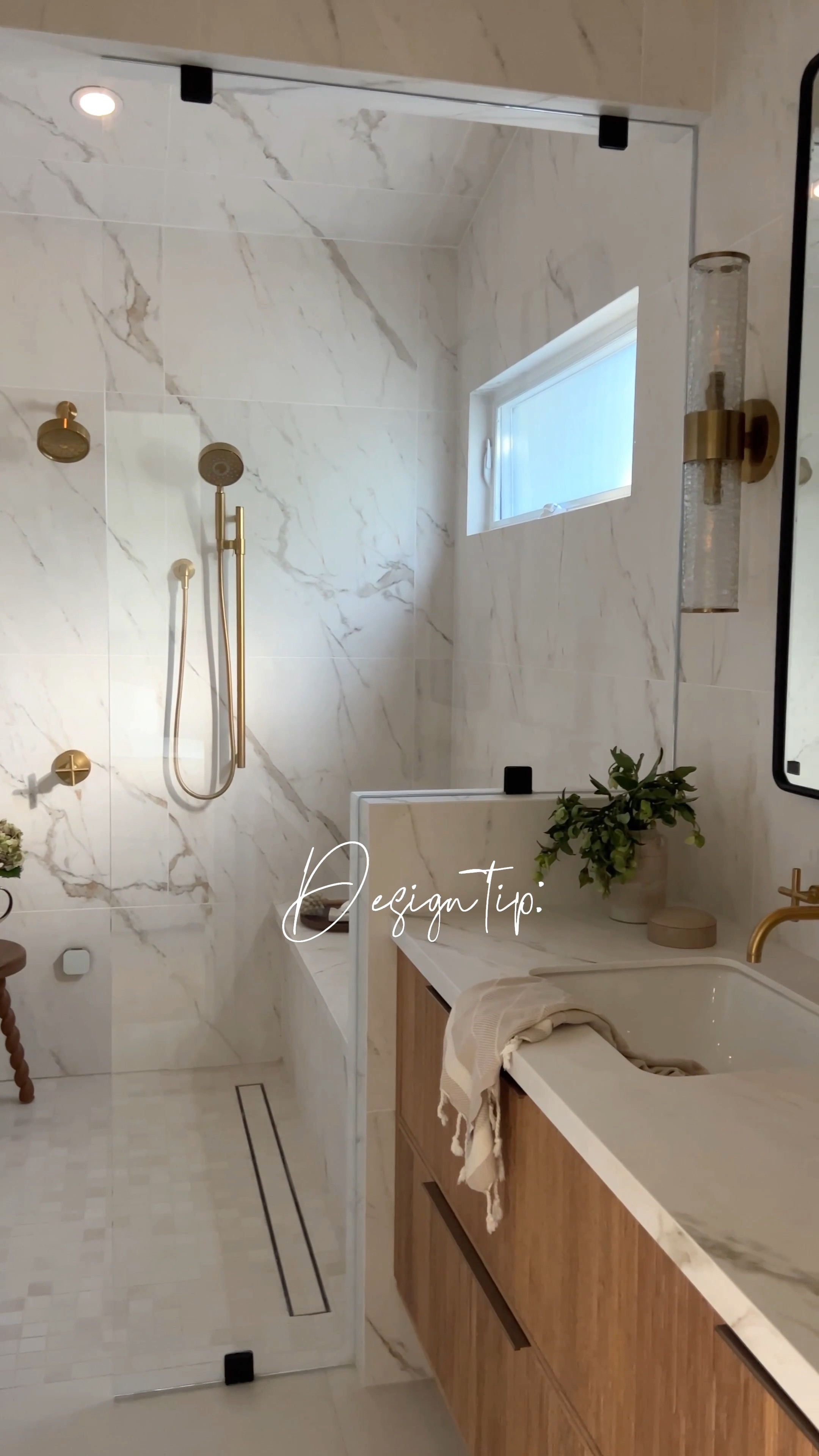 Bathroom inspo/brass faucet/ stool/vintage stool/hand towels/medicine cabinet/rectangle mirror/medicine cabinet/black mirror/pottery barn/amazon/wayfair