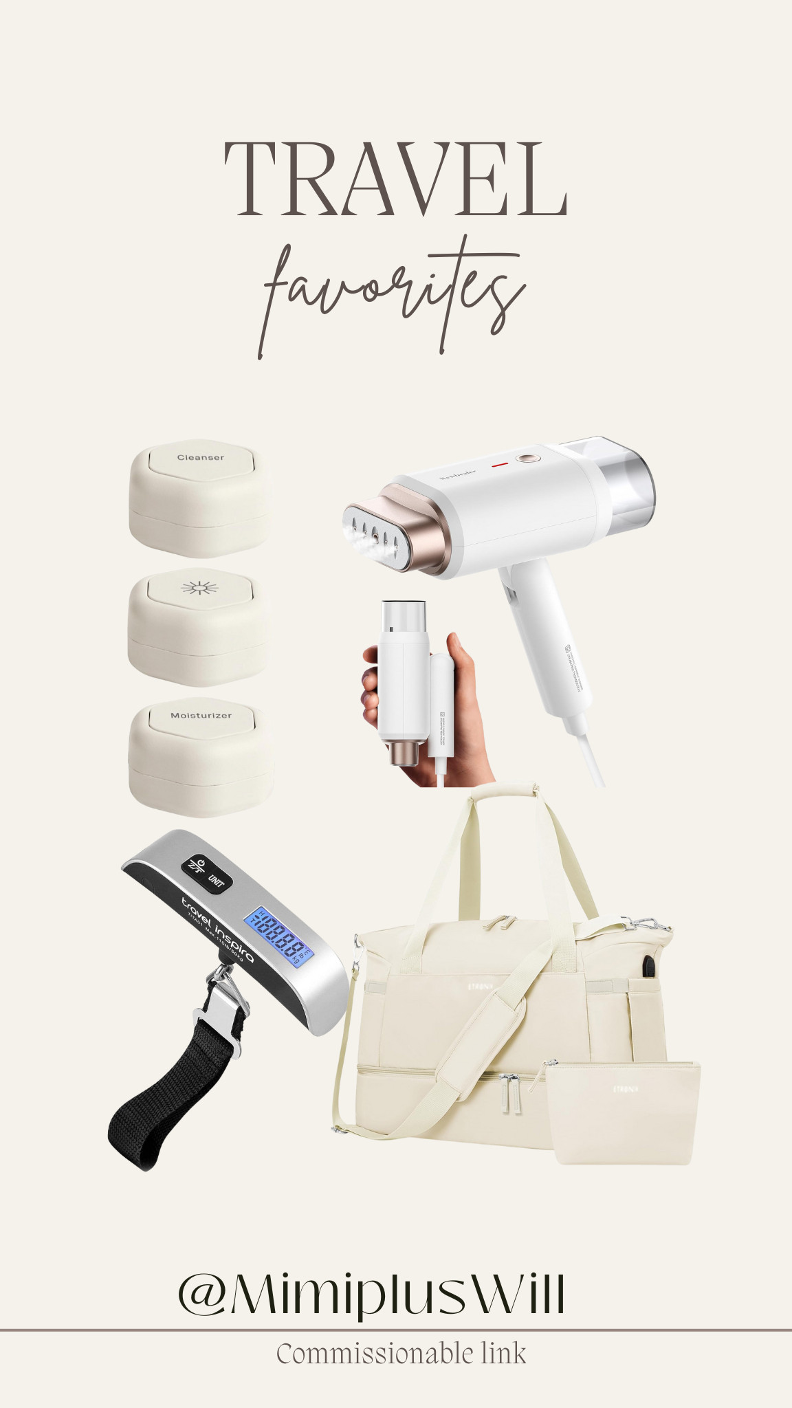 My must-have travel items!!
The best steamer and luggage scale!

@amazon #ad #founditonamazon #WinterFavorites2025  

 

#LTKGiftGuide #LTKSaleAlert #LTKTravel