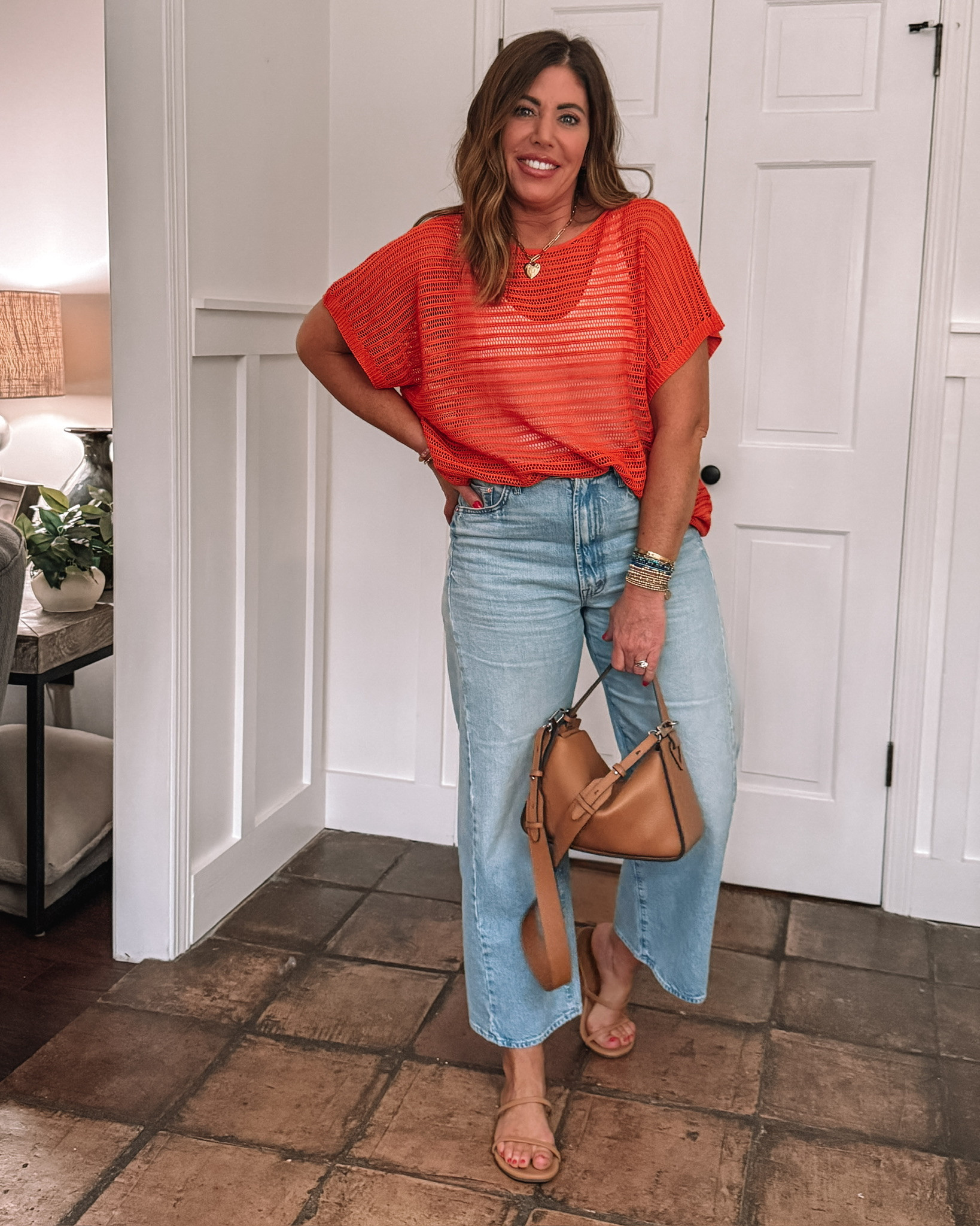 Perfect for summer - crochet boat neck top😍 comes in 14 colors - I'm wearing a medium. 

Over 40 style, vacation outfits, summer outfits

#LTKMidsize #LTKOver40 #LTKootd