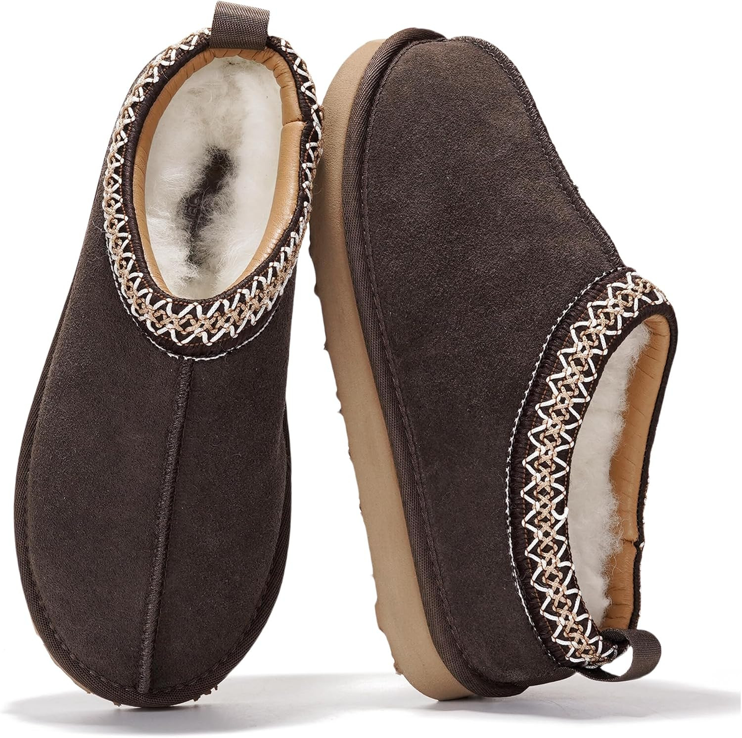 Project Cloud 100% Genuine Leather Womens Slippers House Slippers for Women | Amazon (US)