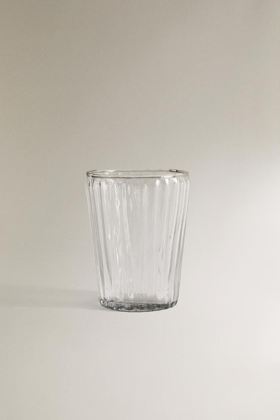 RAISED DESIGN GLASS TUMBLER | Zara US