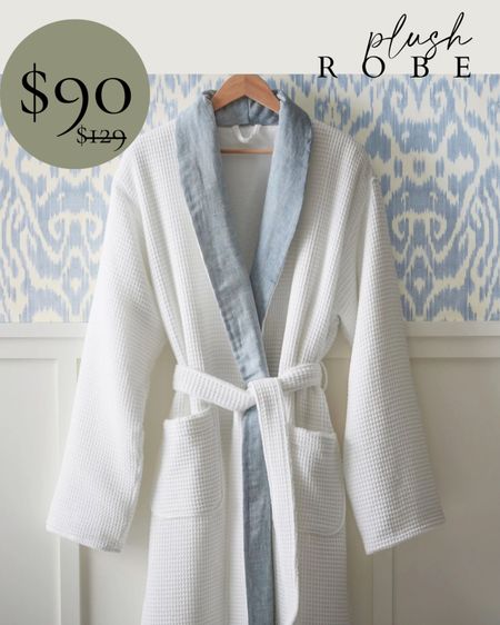 Cozy resort vibes with terry cloth and airy waffle weave that makes you feel so pampered. 

#potterybarn #resort #waffleweave #pampered #robe 

#LTKSaleAlert #LTKStyleTip #LTKFindsUnder100