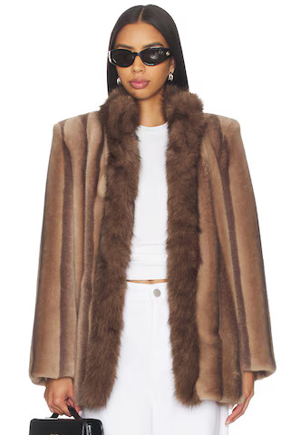Ducie Sienna Coat in Champagne from Revolve.com | Revolve Clothing (Global)
