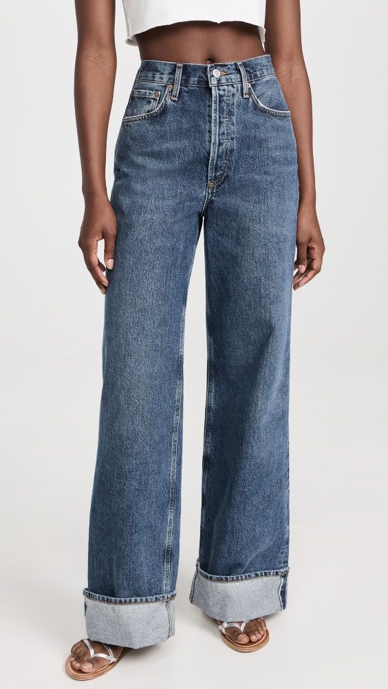 AGOLDE Dame High Rise Wide Leg Jeans | Shopbop | Shopbop
