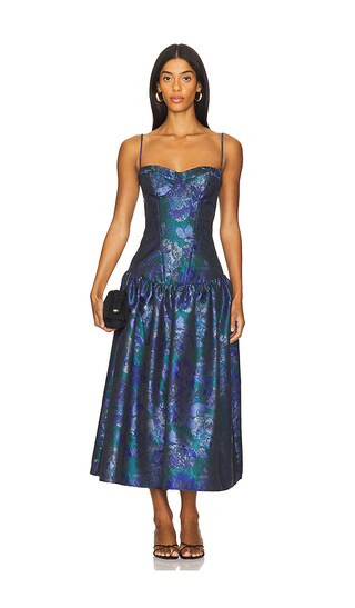 Shelly Dress in Blue Floral | Revolve Clothing (Global)
