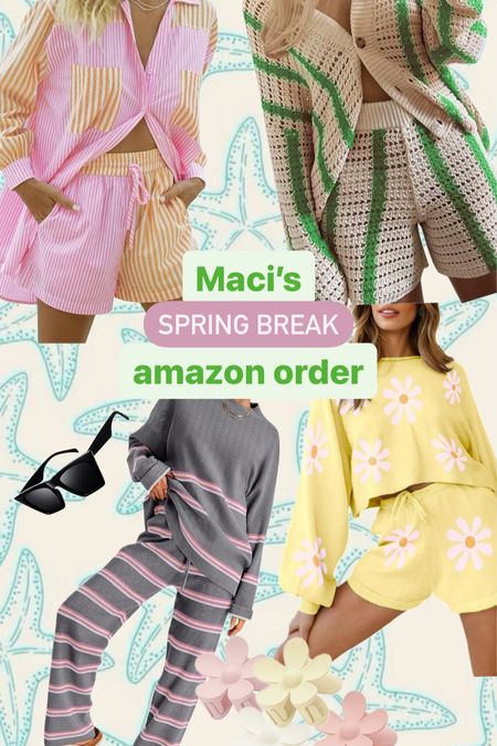 Amazon spring break beach outfit essentials
Beach lounge sets 
Beach accessories 
Spring break outfits 

Ordered size Large in all for the bump 


#LTKtravel #LTKSeasonal #LTKbump
