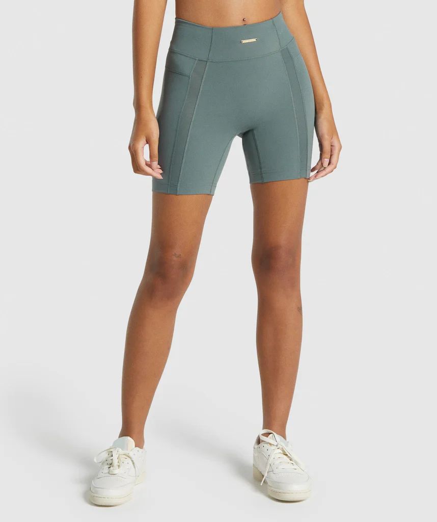 Gymshark Whitney Mesh Shorts - Eucalyptus | Gymshark (Global)