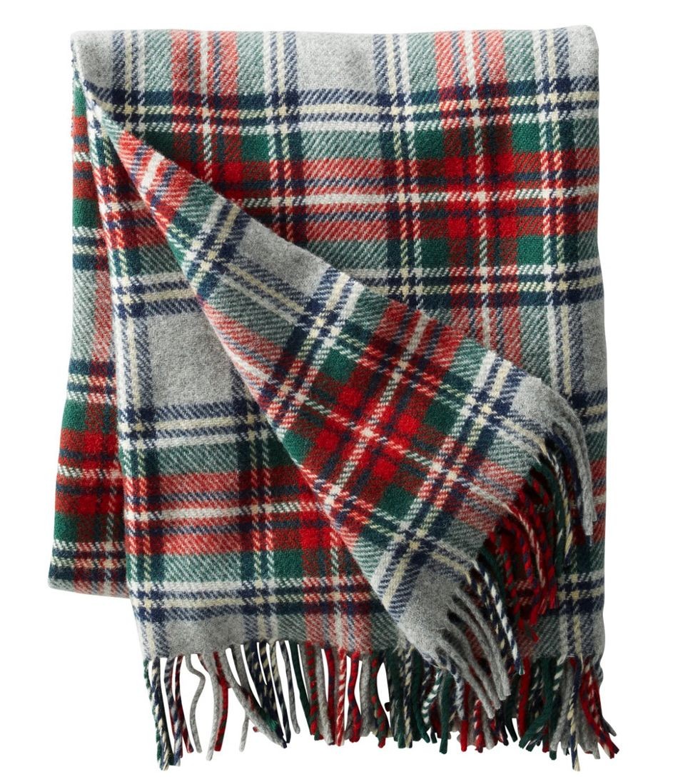 L.L.Bean Washable Wool Throw, Plaid 54" x 60" | L.L. Bean
