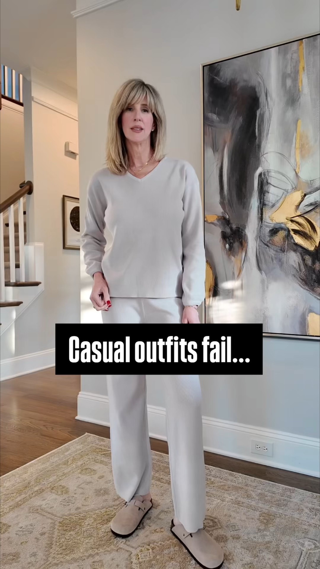 I wear loungewear fairly often. I love that it can be soft and cozy but that I can add a few elements when I’m leaving the house to just make it feel more polished.  

What about you?

Wearing size medium in set.  

#LTKootd #LTKFindsUnder50 #LTKOver40