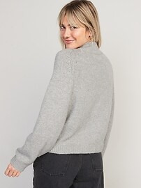 Melange Cozy Mock-Neck Sweater for Women | Old Navy (US)