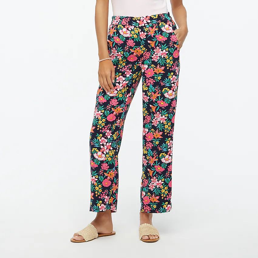 Wide-leg cropped Jamie pant with elastic waist | J.Crew Factory