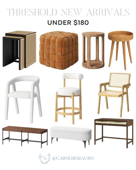 Elevate your space with these selection of minimalist furniture that are all under $180! From sleek console tables to modern chairs, find the perfect pieces to refresh your home this spring.
#targetstyle #homefurniture #affordablefinds #springrefresh

#LTKSeasonal #LTKhome #LTKstyletip