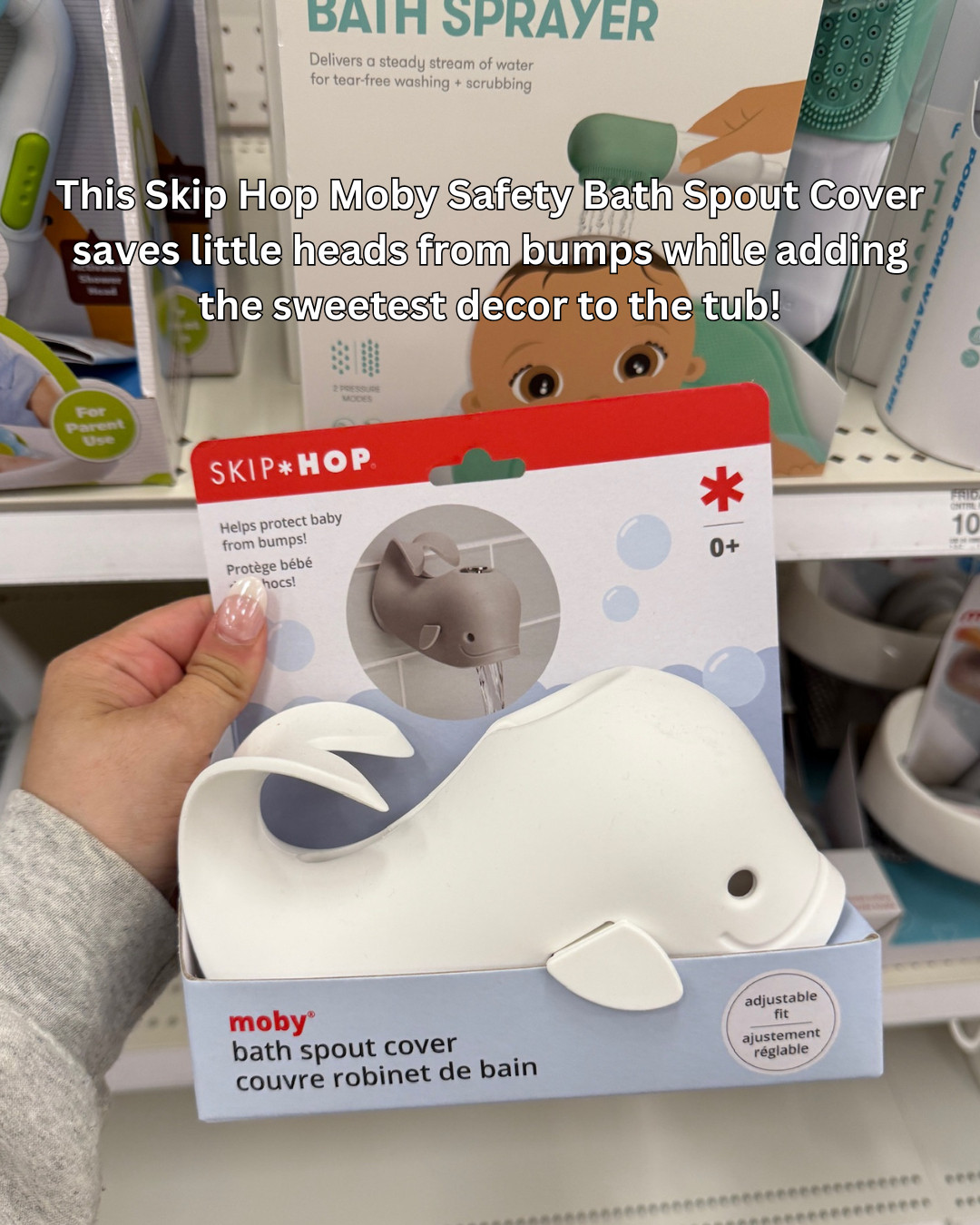 Bath time just got safer and cuter! This Skip Hop Moby Safety Bath Spout Cover saves little heads from bumps while adding the sweetest touch to the tub. A must-have for every toddler bath setup!

 

 #LTKdayinmylife #LTKmomlife #LTKKids