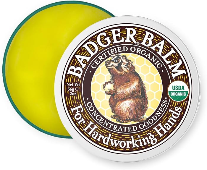 Badger Healing Balm, Hard Working Hands Cream, Organic Hand Cream for Dry Cracked Hands, Long Las... | Amazon (US)