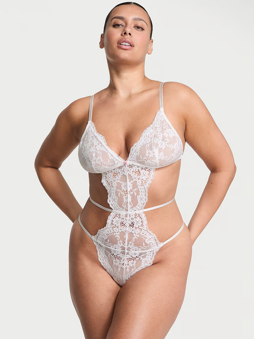 Dare to Dream Lace Strappy Triangle Teddy | Victoria's Secret (US / CA )