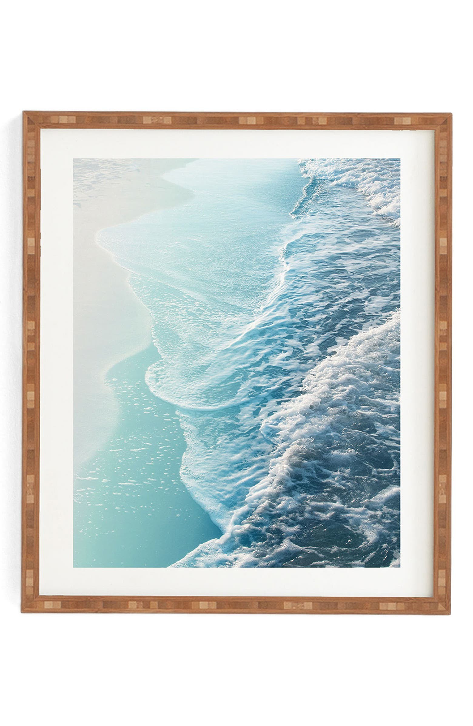 Soft Turquoise Ocean Dream Wave Framed Wall Art | Nordstrom