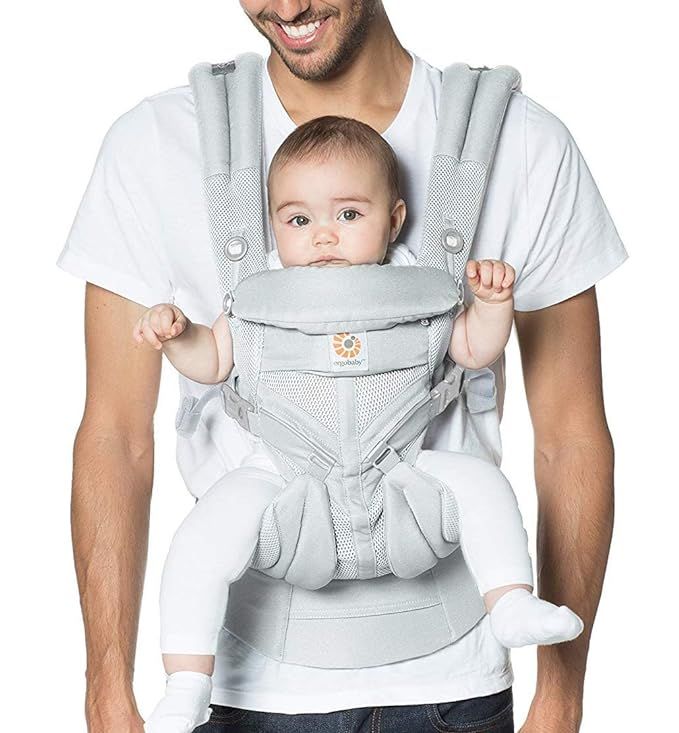 Ergobaby Carrier, Omni 360 All Carry Positions Baby Carrier with Cool Air Mesh, Pearl Grey | Amazon (US)