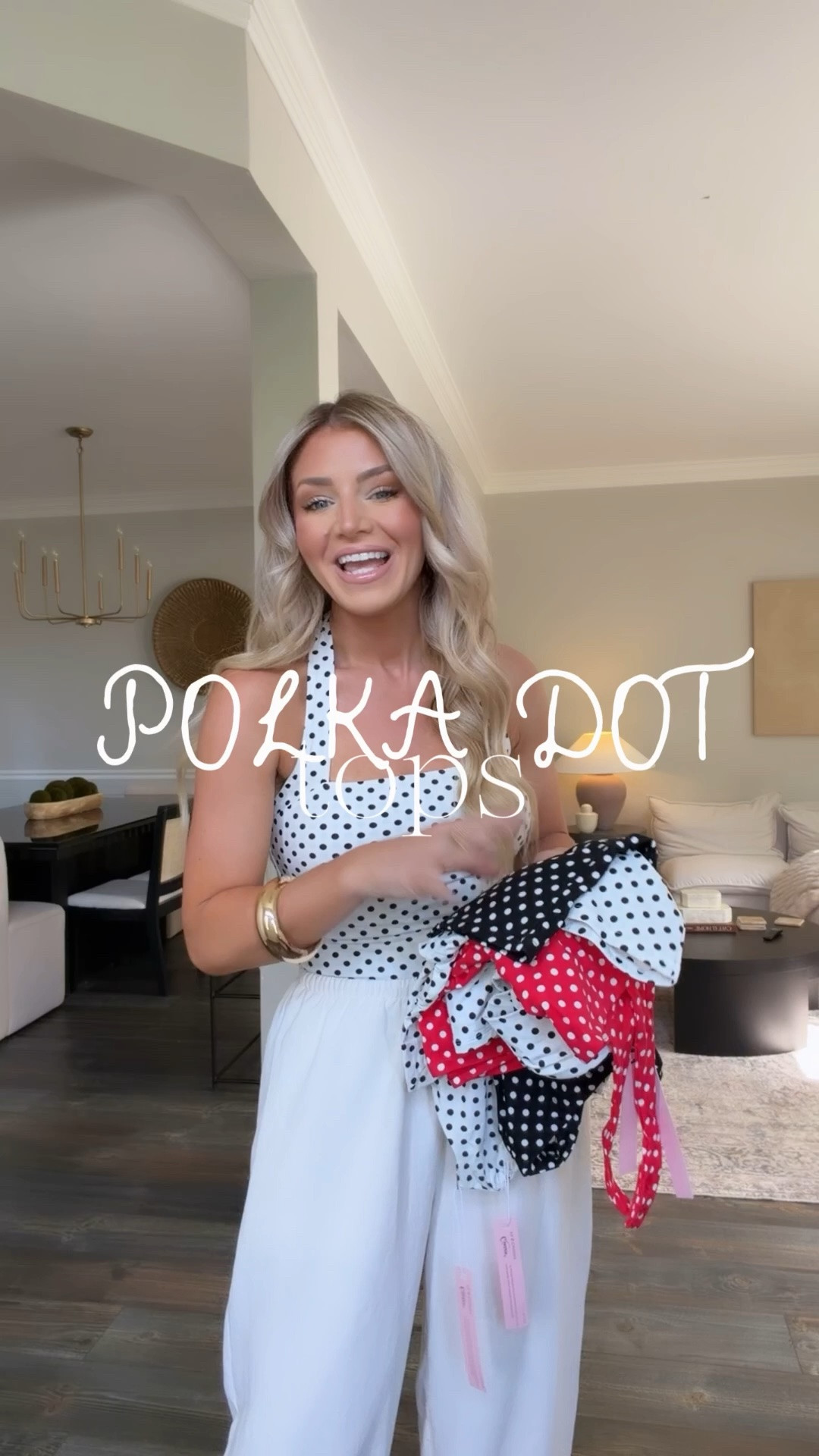 Polka dot tops for summer!! So affordable and stretchy!

#LTKSeasonal #LTKootd
