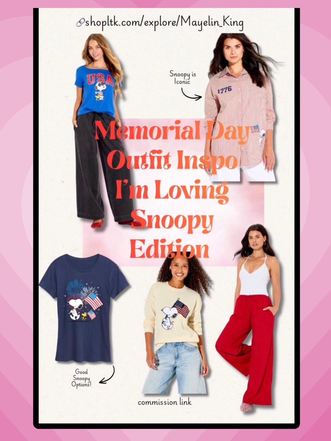 memorial day outfit
Memorial Day Outfit Inspo I’m Loving- Snoopy Edition | Chic Hot Weather Looks Worth Packing


Keywords: Memorial Day outfits, casual summer outfit ideas, holiday weekend style, lightweight summer fashion, effortless outfit inspo, chic everyday outfits
#fashion #memorialdaystyle #summeroutfitideas

#LTKootd #LTKSeasonal