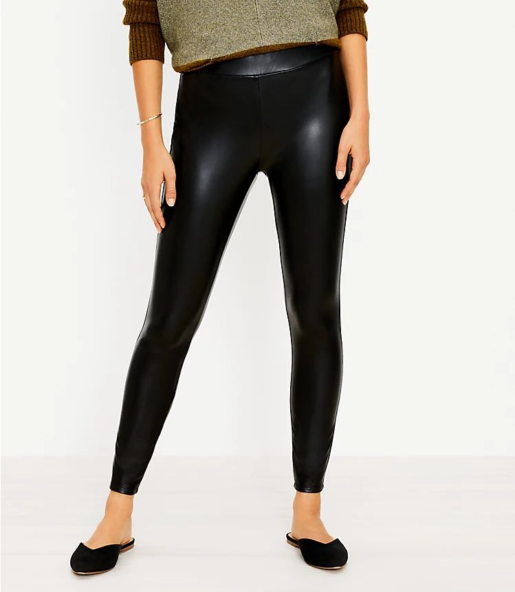 Faux Leather Leggings | LOFT | LOFT