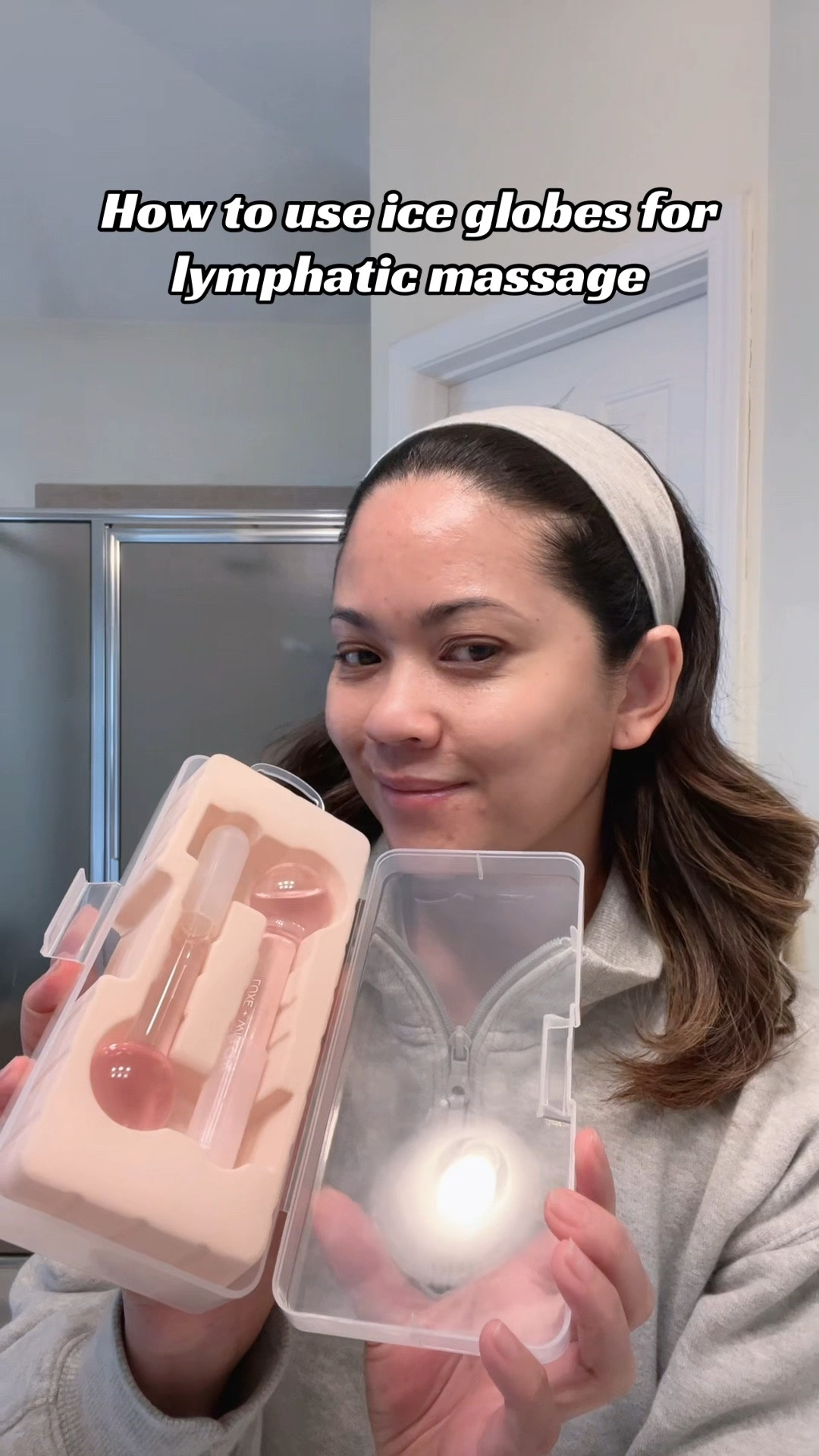 How to Use Ice Globes for Facial Massage ❄️

1️⃣ Store in the refrigerator before use.
2️⃣ Start on clean skin + apply serum or oil for slip.
3️⃣ Glide upward & outward:
	•	Neck → down to collarbone
	•	Jawline → toward ears
	•	Cheeks → toward temples
	•	Under eyes → inner to outer corner (gentle!)
4️⃣ Finish by gliding down the neck to drain.

✨ 3–5 minutes = de-puffed, sculpted, glowing skin.
Perfect for morning puffiness or before makeup.

#LTKmorningroutine #LTKselfcare