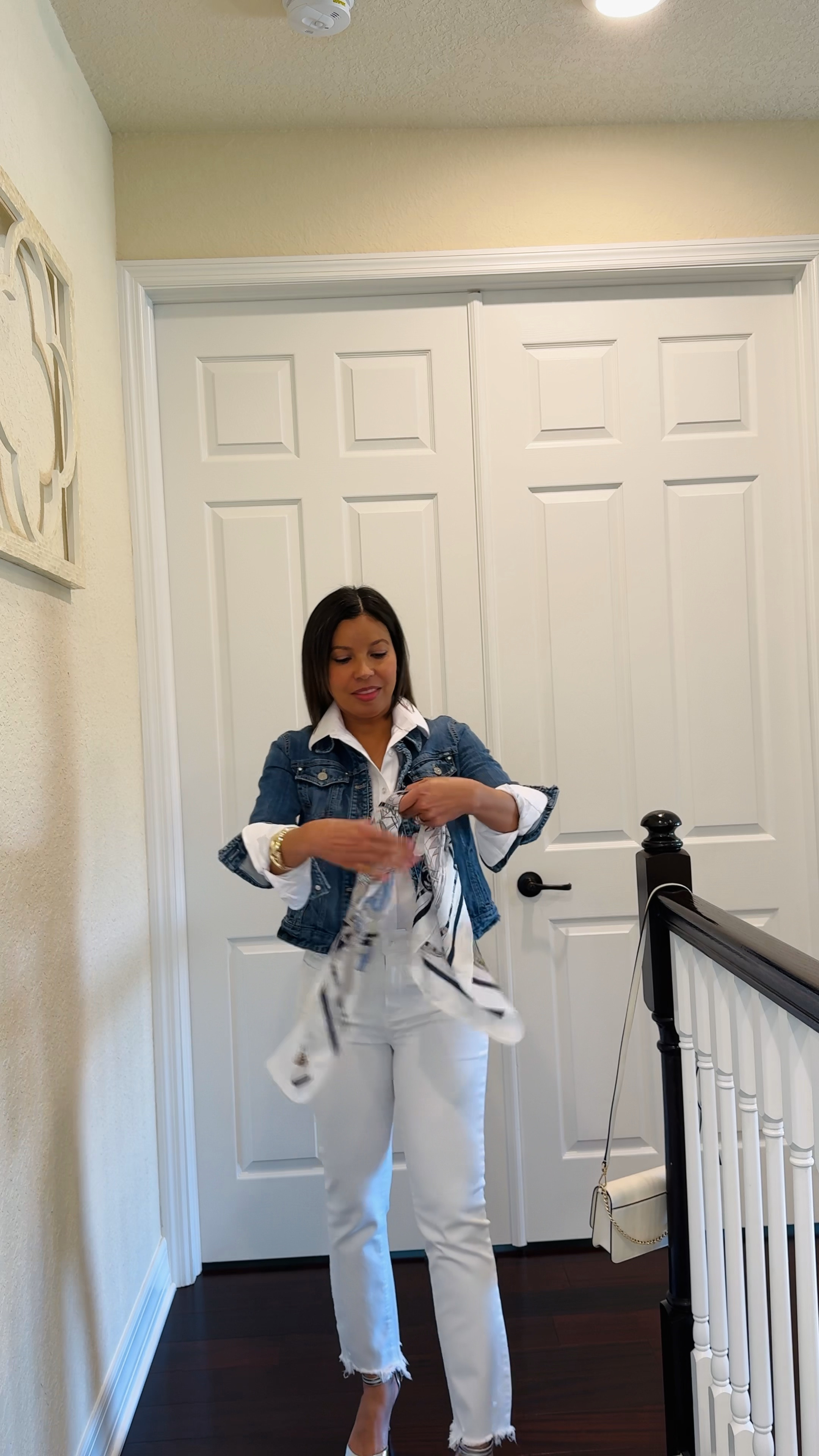 🤍 I love this classic white button down shirt under $20 @Amazon! I’m wearing size XS and it fits well! 

Timeless Wardrobe! Build a timeless wardrobe One Piece at a Time! 

Affordable Workwear | Wardrobe Essentials | Wardrobe Basics | Business Casual | Classic Wardrobe | Spring Outfit | Petite Fashion | Petite Style | White Button Up Shirt | White Jeans | Denim Jacket | Satin Scarf |   #amazonfashion #LTKPetite

#LTKWatchNow #LTKOver40 #LTKWorkwear #LTKStyleTip