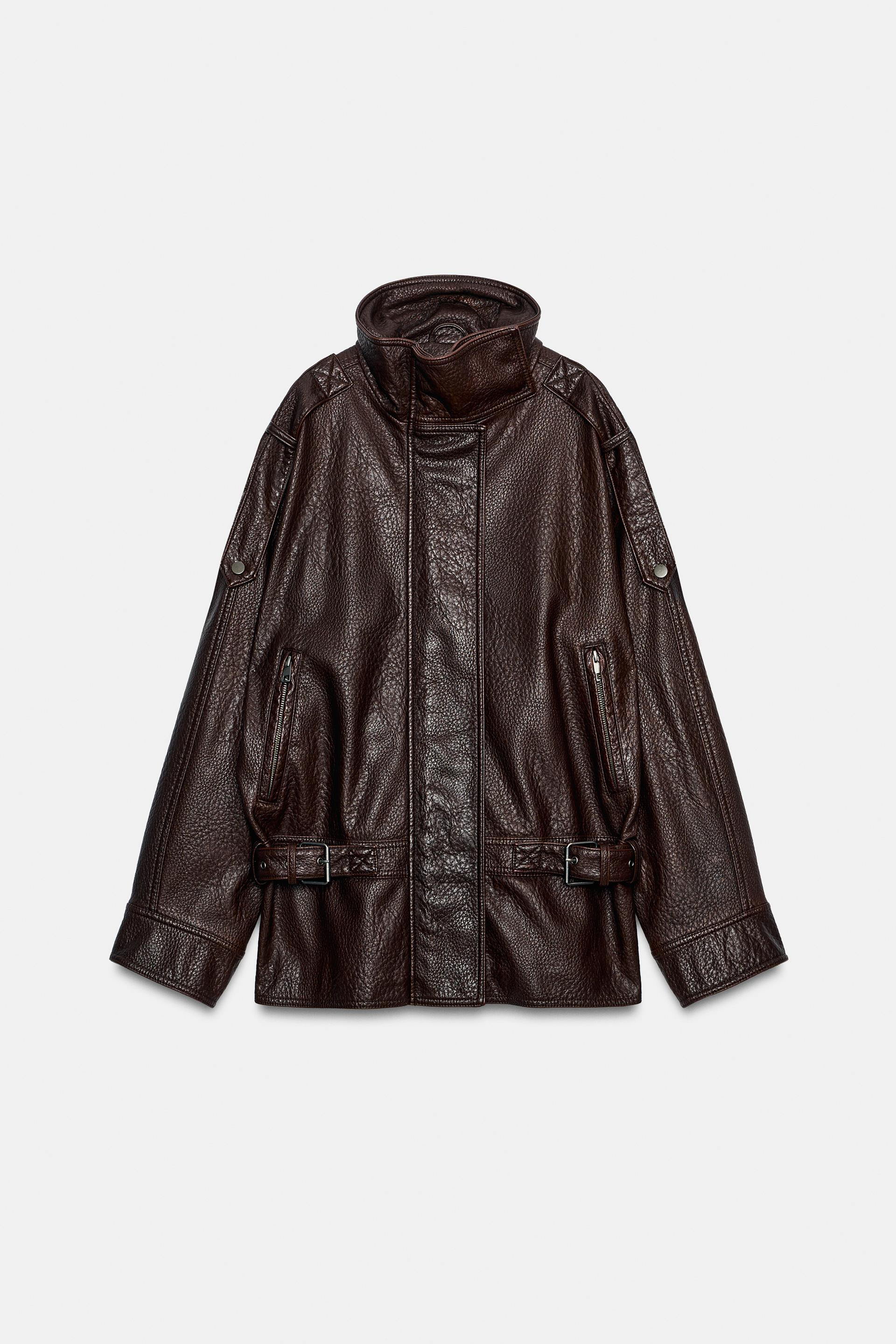 BLOUSON DE MOTARD ZW COLLECTION EN MATIÈRE SYNTHÉTIQUE | Zara FR