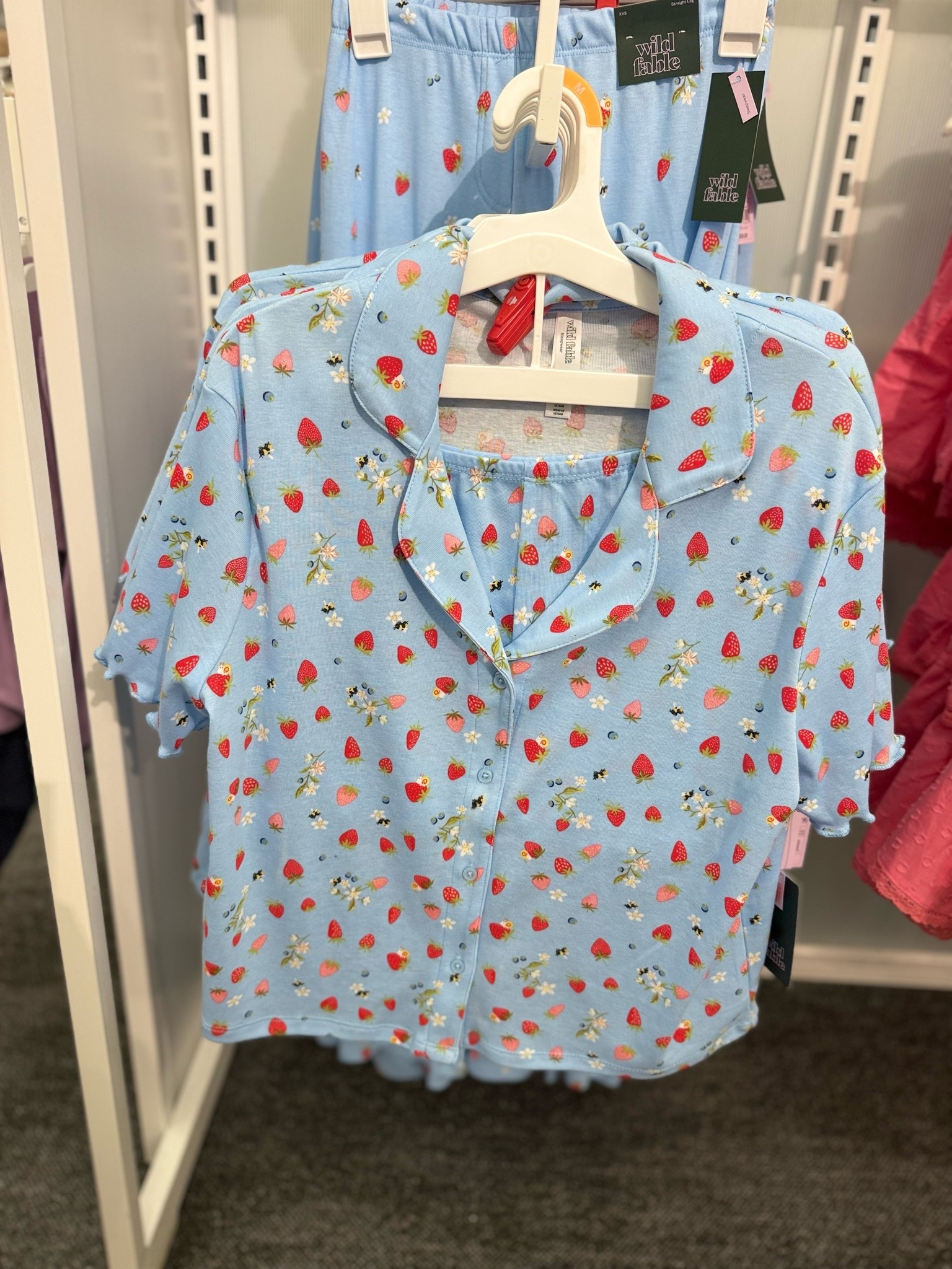 Strawberry pajama set