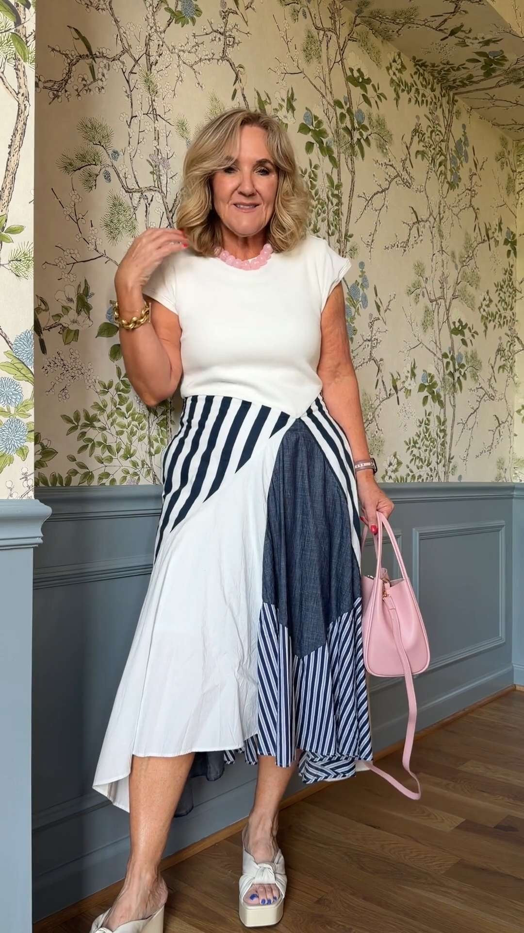 This is such a great option if you’re looking for a flattering midi dress for women 🤍

The mixed prints and flowy silhouette make it feel elevated while still being comfortable enough for everyday wear, summer outfits, brunch, or vacation style. 

 #LTKootd #LTKSeasonal #LTKOver40