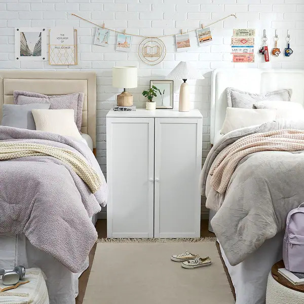 Yak About It\u00ae Mini Fridge Cabinet Console - White by DormCo | Bed Bath & Beyond