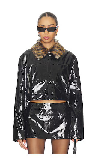 BY.DYLN Lenni Cropped Jacket in Black. - size M | Revolve Clothing (Global)