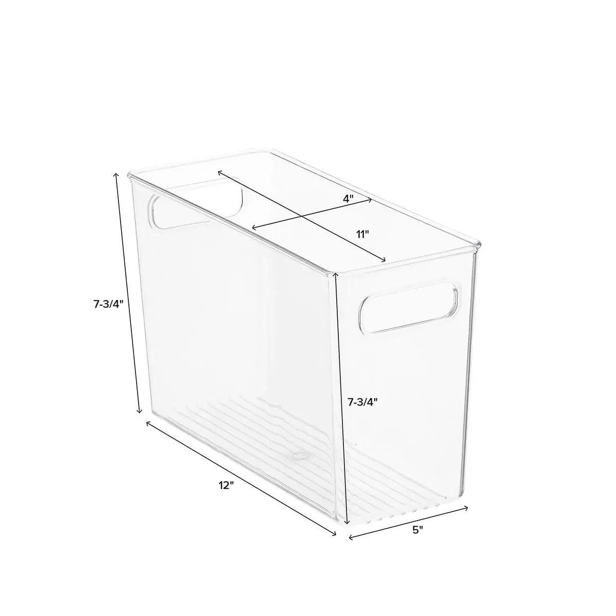 iDESIGN Linus Large Kitchen Bin Clear | The Container Store